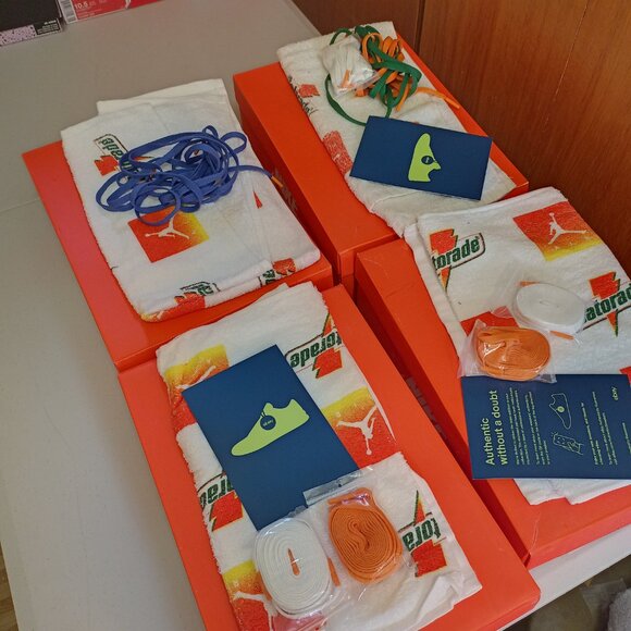 Nike Gatorade Air Jordan 1 Lot 4 Colors Mens 10.5 All Extras - Picture 7 of 12